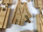 Lot Of 25 Thomas   Friends The Train Engine Wooden Railway Tank Tracks Risers