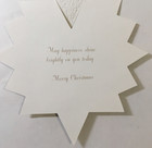 Marcel Schurman- Christmas- Gold Star- Die Cut  Foil  Embossed- 6x7 Size