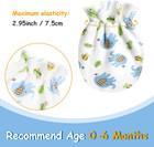 24 Pairs Newborn Baby Mittens No Scratch 0-6 Months