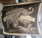 Vintage San Marcos Ryltex Blanket Leopard Brown Tan Reversible Mexico 72x78