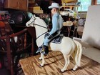  Hartland Lone Ranger On Silver Horse   Saddle Hat   Pistola  Western Model