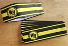 New 10 Pack Authentic Waffle House Folding Resizable Yellow Black Paper Hats