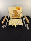 Vtg Graco Tot Loc Booster Seat Portable Hook On Table High Chair Teddy Bear Box