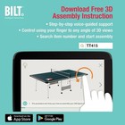 Md Sports Compact Midsize Foldable Table Tennis Ping Pong Table W accessories