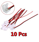 10pcs Cable 2 Pin Led Strip Connector 3528 5050 Single Color Adapter Useful