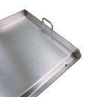 Heavy Duty 35-1 2   Stainless Steel Flat Top Griddle Grill Plancha Double Burner