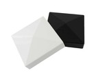True 5x5 127mm X 127mm plastic Pyramid Vinyl Fence Post Cap Black White Grey Tan