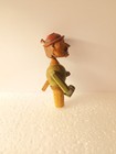 Vintage Anri Italy Cork Bottle Stopper Man Drinking From Bottle Mechanical Wood