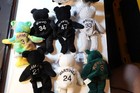 Seven  7  Salvino   s  Bamm Beano   s Plush Bears  baseball   2 Bonus Plushes