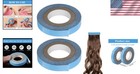 Invisible Blue Hair Extension Tape - 3 Yards Double-sided For Professional Use