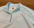 Footjoy Women s Small Blue Mock Neck Quarter Zip Long Sleeve Wexford Golf Club