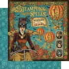 Graphic 45 Steampunk Spells 8x8 Cardstock Scrapbook Paper Pad Potions Halloween