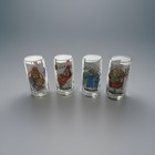 Vintage 1985 Hardee s Alvin And The Chipmunks Drinking Glasses Complete Set Of 4