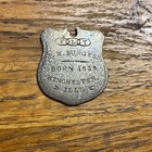 Civil War Tennessee Illinois Infantry Identification Badge Jw Burgess Corinth Ms