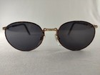 Vintage Hand Made Hong Kong Tortoise Gold Oval Sunglasses Excellent Condition