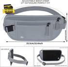 Money Belt For Travel Women Men Hidden Rfid Passport Holder For Travel  grey        