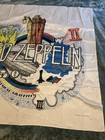 Vintage Led Zeppelin Wall Tapestry Through The Out Door Rock Band Collage Banner