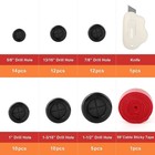 63pcs Rubber Grommet Kit  Drill Hole Firewall Black 