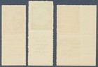 Israel 1948 Doar Ivri  Cpl Mnh    Rouletted Tab Set    375  Sc 1a-3b  Wine coins