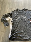 Nike Nba Toronto Raptors Long Sleeve Warm Up Mens Size Large Av0919-060 Dri-fit