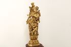 Krishna Vigrah Statue Brass Figurine Deity Sculpture Hindu Home Decor Gift Idol