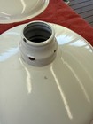 Vtg 14  White Porcelain Enamel Industrial Light Fixtures Shade Barn Farm Station
