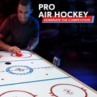 48 Inch Air Hockey Arcade Table With Pushers Pucks Motor Scoreboard - Oak Led