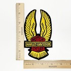 Vintage Harley Davidson Patch Rocker Jacket Wings Shield Rare Original C1