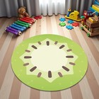 Cartoon Kiwi Rug Fruit Themed Kids Room Carpet Nursery Decor Nonslip Washable