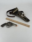 Hubley Cast Iron Stevens Repeater Mammoth Cap Gun Pistol Bonanza Belted Holster