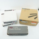 Mixed Lot Over 300 Combind Binding Combs   Spines 1 2     5 16    1    White And Black