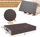 6 Pack 400 Grit Hand Sanding Block  Washable And Reusable Sponge   