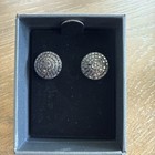Colleen Lopez Pave Black Diamond  Stud Earring 1ctw Nwt  390 Sterling Silver Nwt