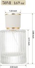 1 Pack Empty Perfume Spray Bottles  50ml Ribbed Glass Atomizer Spray Bottle For 