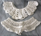 Antique   Vintage Lot Dress Collars Lace Battenburg Crochet Embellishments Trims