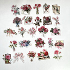 Valentine s Rose Floral Stickers Junk Journals Collage Scrapbooking Cards