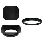 37mm-52mm Square Metal Len Hood Universal Retro Reduce Light For Fujifilm Leica