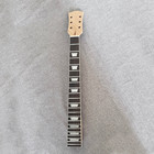 Diy  Single Cut  Electric Guitar Kit Flame Maple Veneer Cream Pickguard Bolt On
