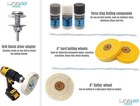 Line10 Tools Metal Buffing Wheel Kit For Drill  With 3 Step Polishing Compound