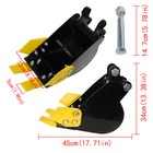 200mm Narrow Trenching Bucket Attachment Fit For 1-1 5 Ton Mini Excavators