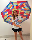 Dolly Parton Coat Of Many Colors Umbrella - New  L