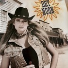 Vintage 90s Bud Dry Budweiser Beer Poster 20x28 Brunette Cowgirl Saloon Dry Noon