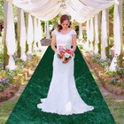 Modfuns Emerald Green Aisle Runner For Wedding Ceremony 4x15 Ft Aisle Floor