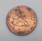 1810 Gibraltar 2 Quartos Small Date Copper Coin Antique
