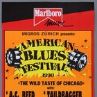 American Blues Festival     Rare Vintage Original Z  rich 1990 Blues Concert Poster