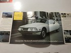 Vintage 1972 Citroen Sm Sales Brochure   Bonus Car And Driver Road Test Report