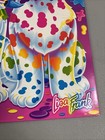 Vintage Lisa Frank Spotty   Dotty Rainbow Dalmatians Paper Folder Unpunched   