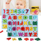 Kids Educational 3d Puzzle Toy Wooden Board Colourful Abc Alphabet Number Shapes