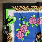 Vintage Harley Davidson Neon Black Bandana 80s - 90s Dead Stock Motorcycle Scarf