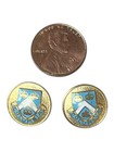 Pair Of  Vintage Columbia University School Crest Metal Clothing Buttons Ivy Lg